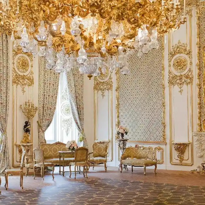 Floor-to-Ceiling Gilded Ornamentation