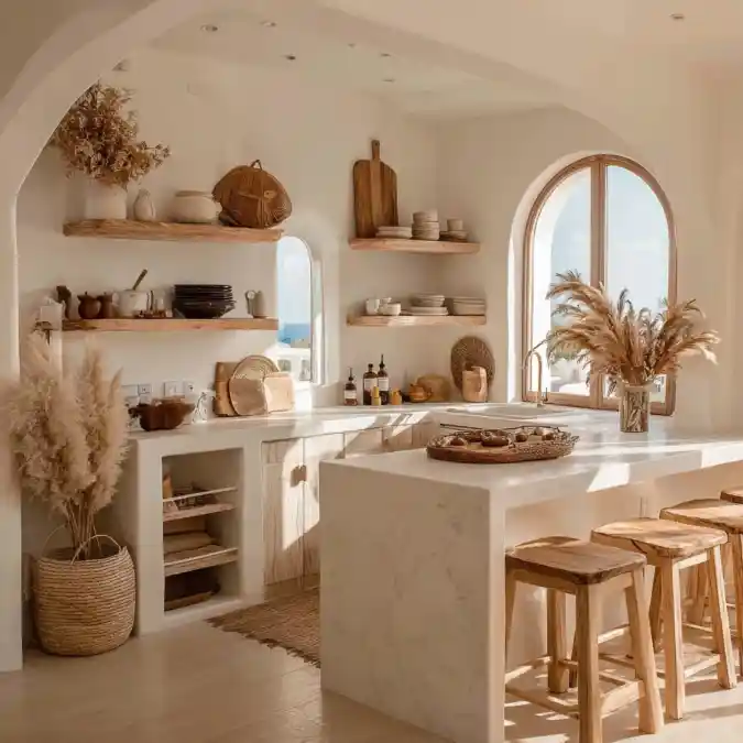 Mediterranean-Inspired Arches and Organic Materials