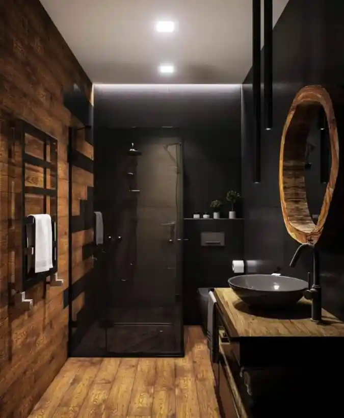 Organic Luxury with Dark Wood Accents