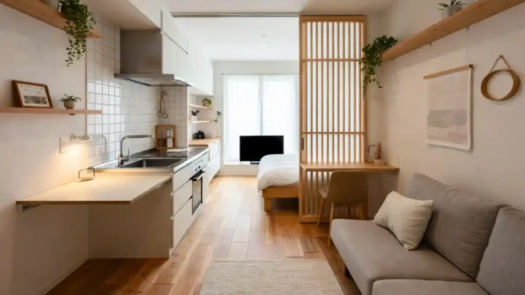 Permeable Wood Slat Partition