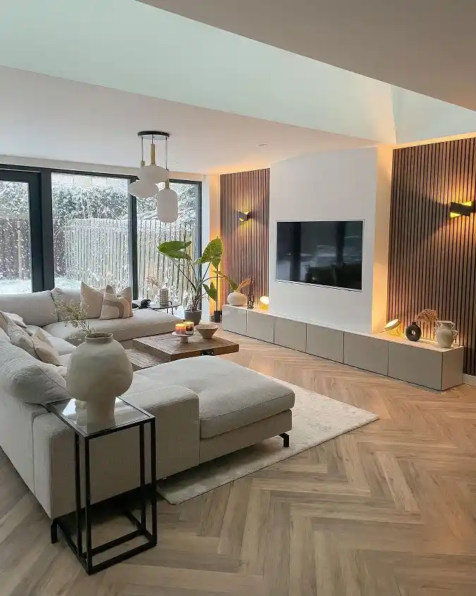 Textured Wood Slat Haven