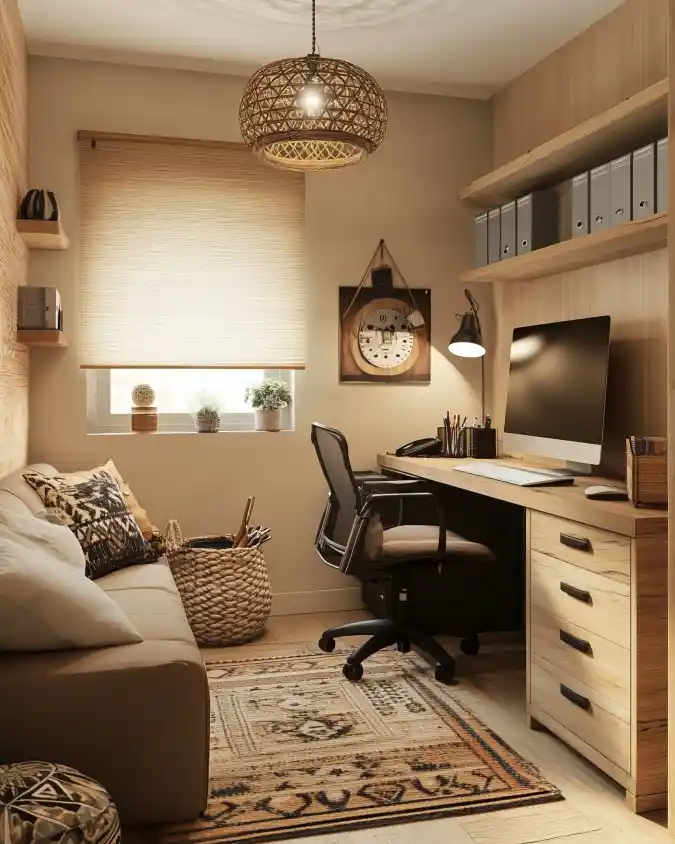 The Built-in Nook with Warm Wood Accents