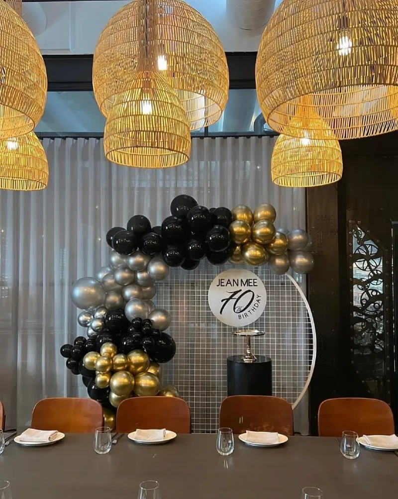 Sophisticated Black and Gold Industrial Chic