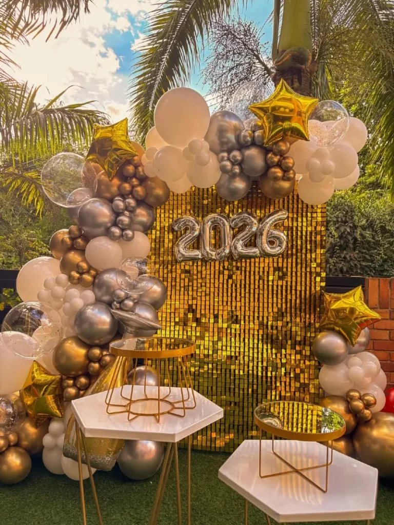 Outdoor Golden Shimmer and Tropical Luxe