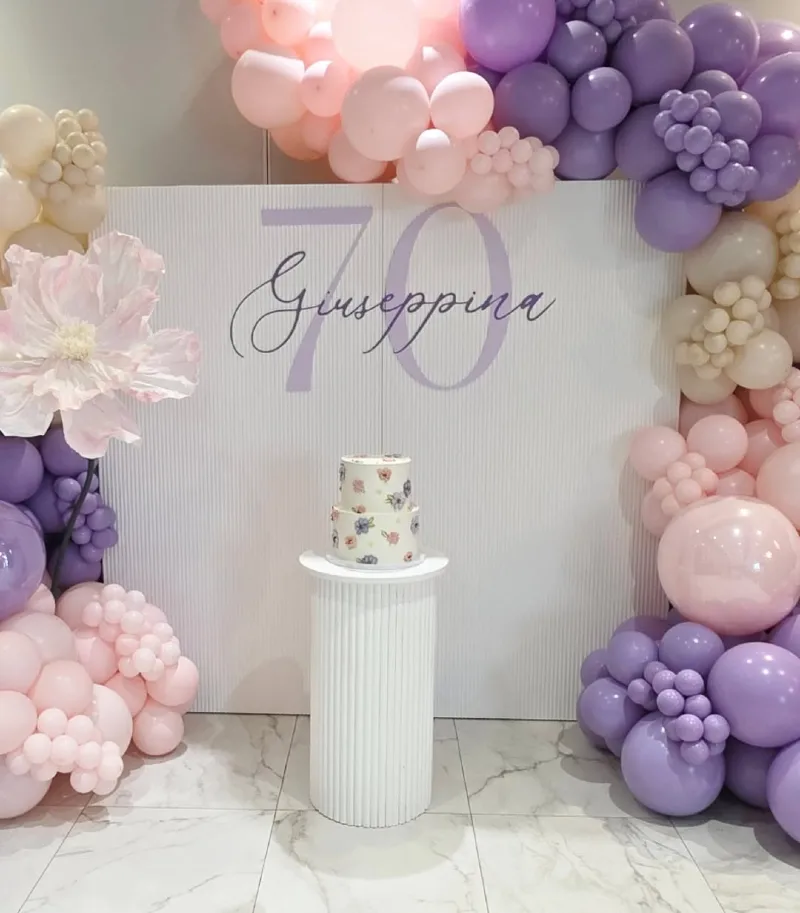 Soft Lavender and Blush Floral Elegance