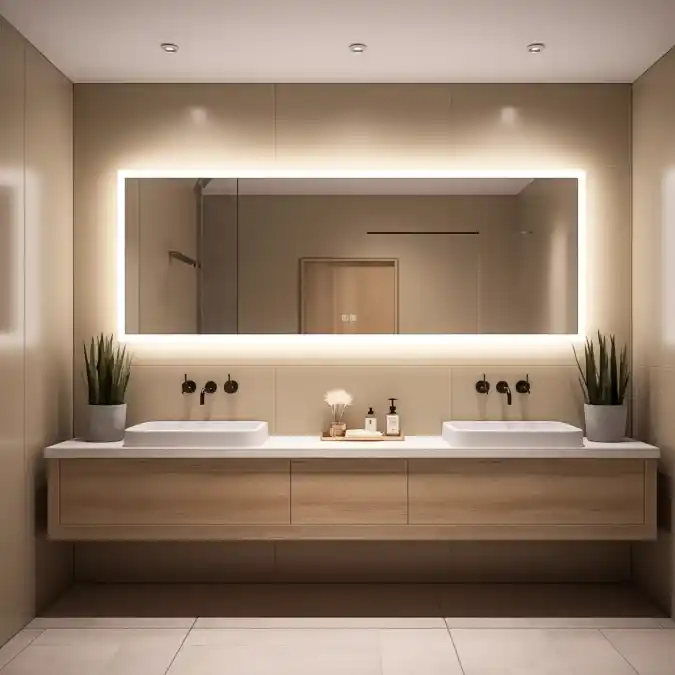 Architectural Halo Mirror