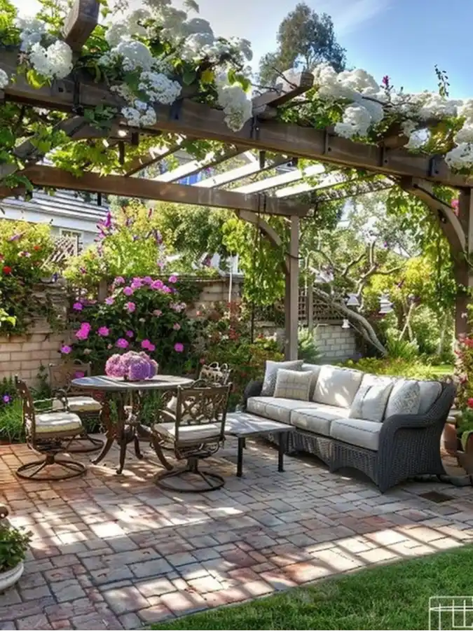 Bloom Covered Pergola Retreat