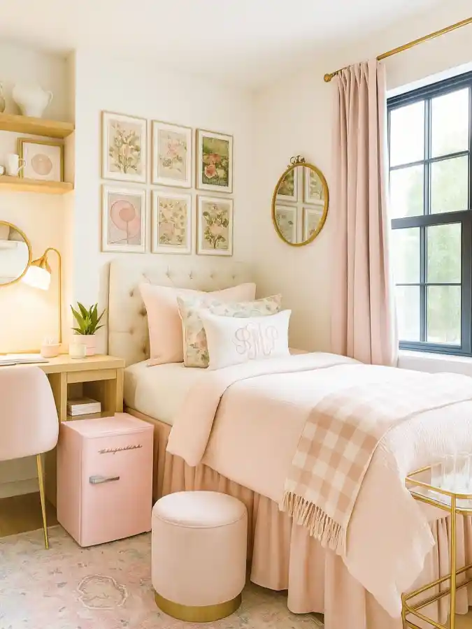 Blush Pink and Gold Chic Sanctuary