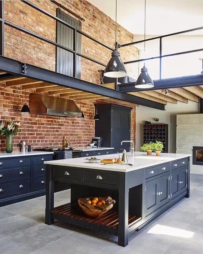 Brick and Beam Loft Kitchen
