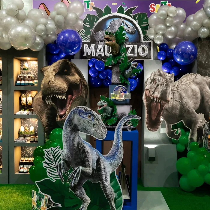 Cinematic Jurassic Blues and Greens Immersive Display