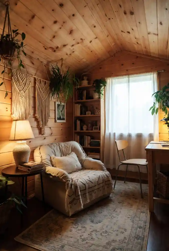 Cozy Bohemian Reading Nook