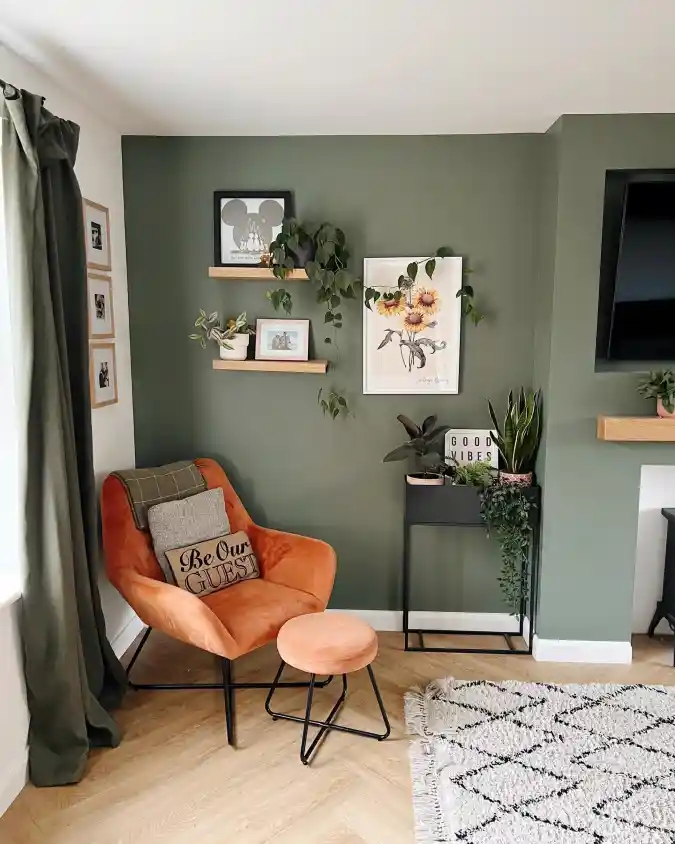Create a Curated Art Corner with Floating Shelves