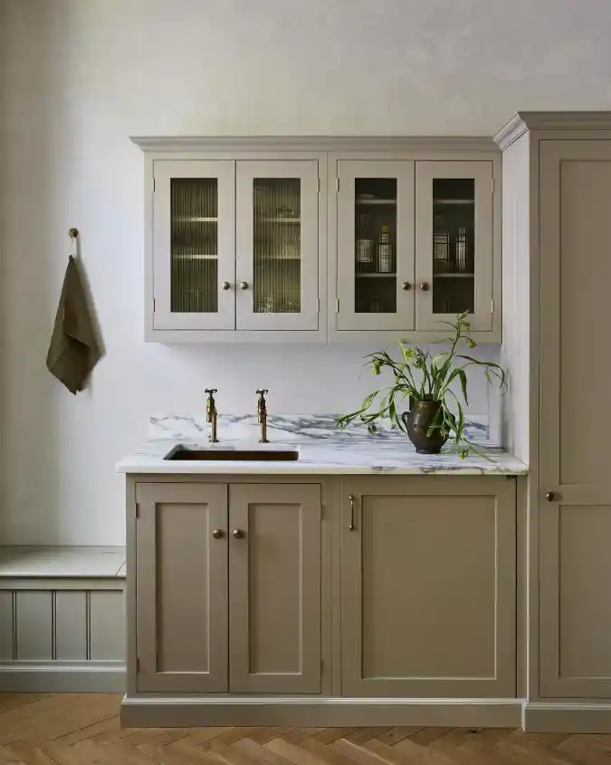 Curated Glass-Front Cabinetry