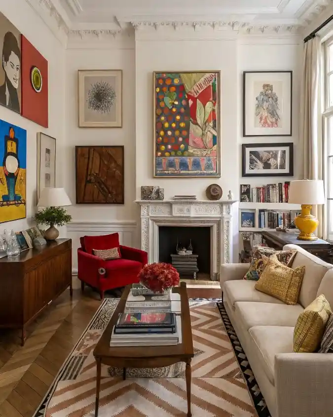Curating a Damage-Free Gallery Wall and Textile Layering