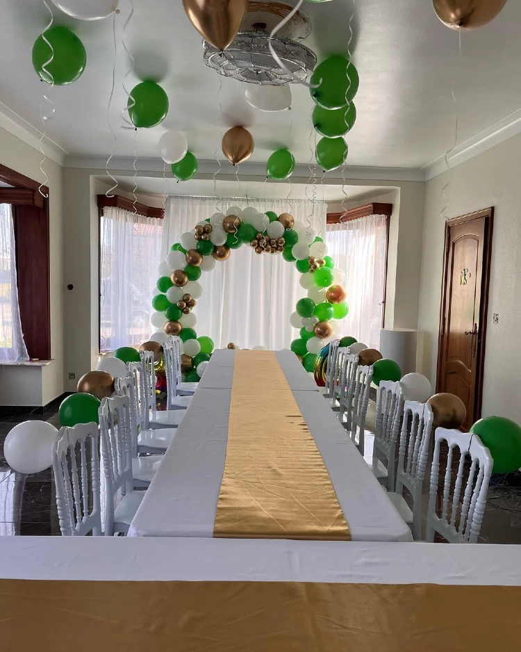 Emerald & Gold Luxe Dining Room Feast