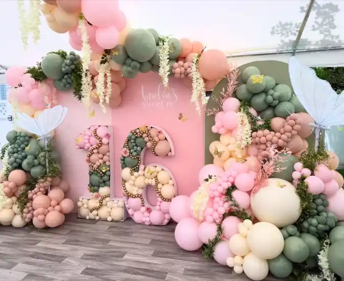 Enchanted Butterfly Garden Balloon Display