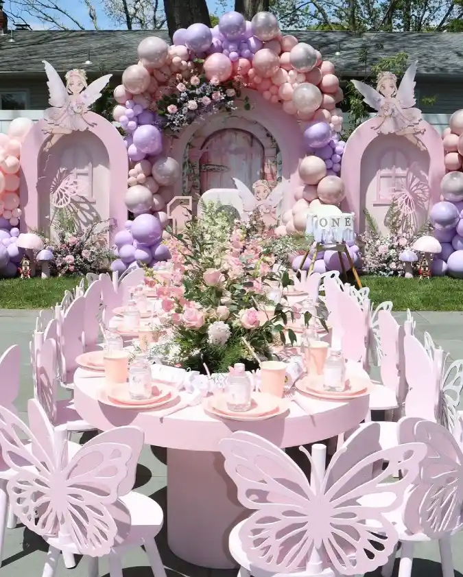 Enchanted Butterfly Garden Birthday Setup