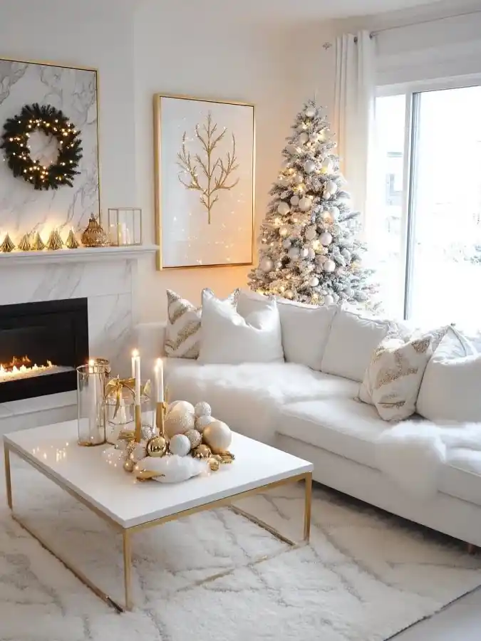 Frosted Gold Living Room Glow