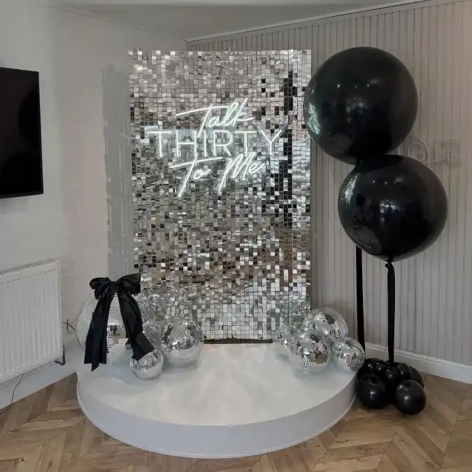 Glamorous Shimmer Disco Setup
