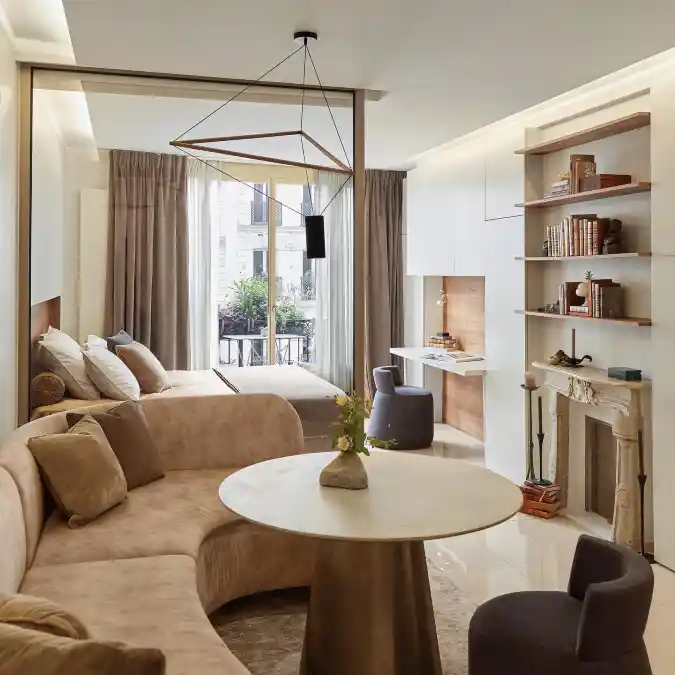 Glass Wall Bedroom Divider