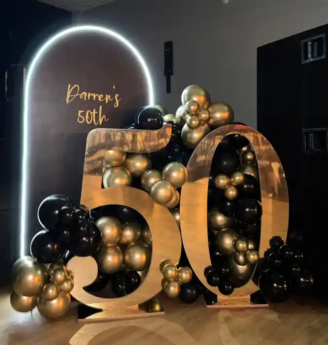 Golden Milestone Marquee