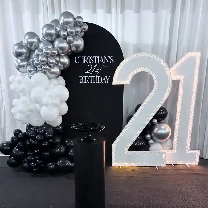 Modern Monochromatic Milestone Display