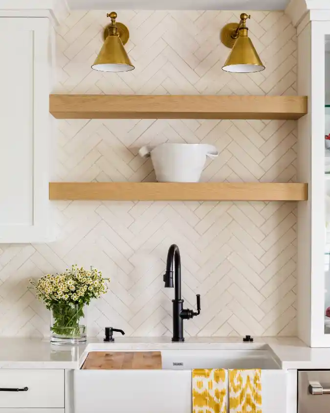 Open Floating Shelves