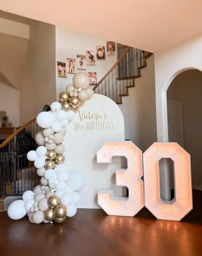 Personalized and Chic Milestone Celebration