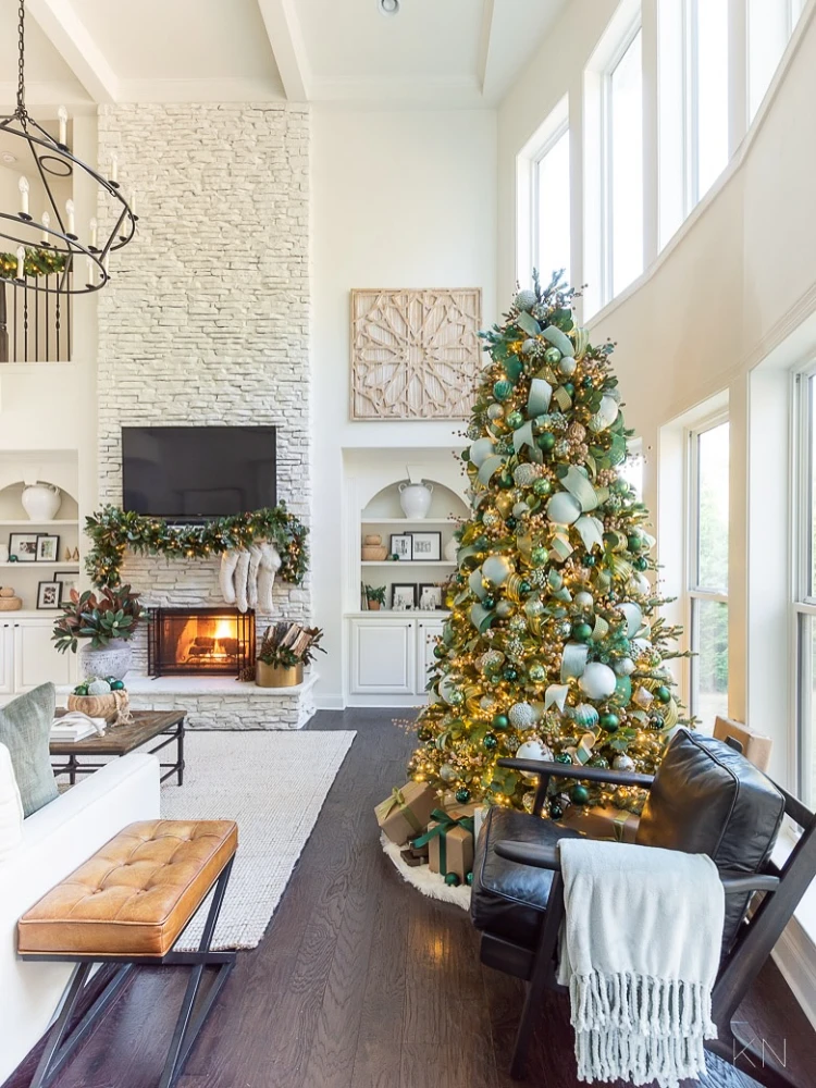 Sage Green & Silver Holiday Cabin Retreat