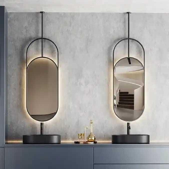Sculptural Suspension Mirror