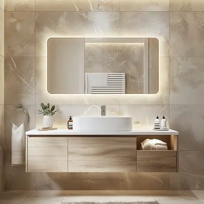 The Illuminated Halo Mirror