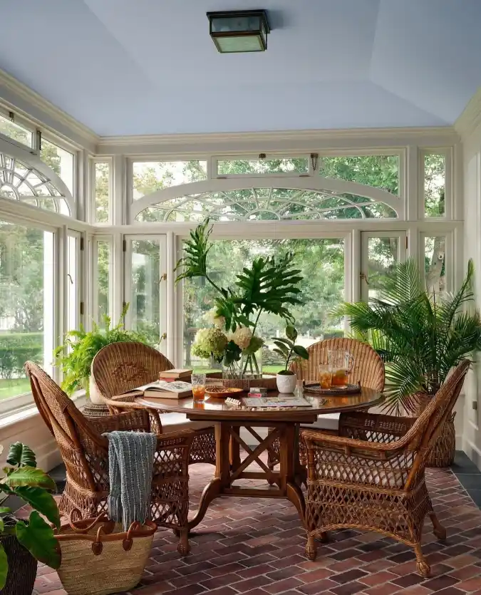 Timeless Texture with Wicker and Plants