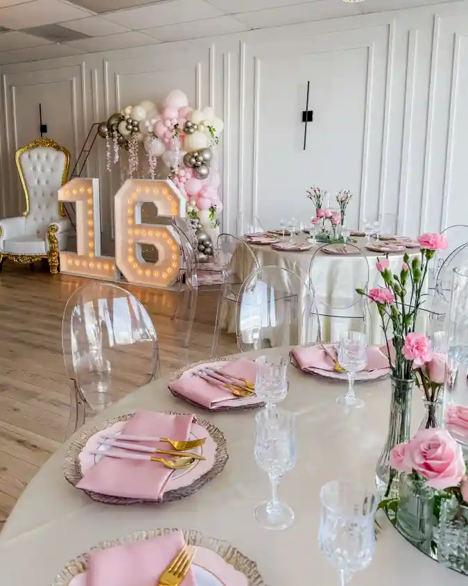 Ultimate Marquee Number and Throne Backdrop