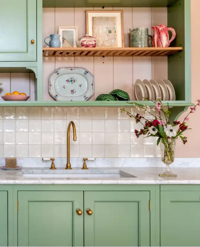 Utilize a Built-in Hutch for Stylish Storage