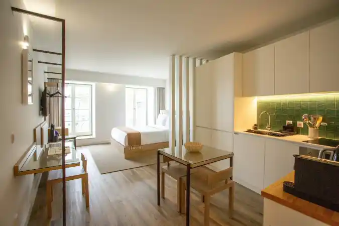 Vertical Slat Kitchen Separation