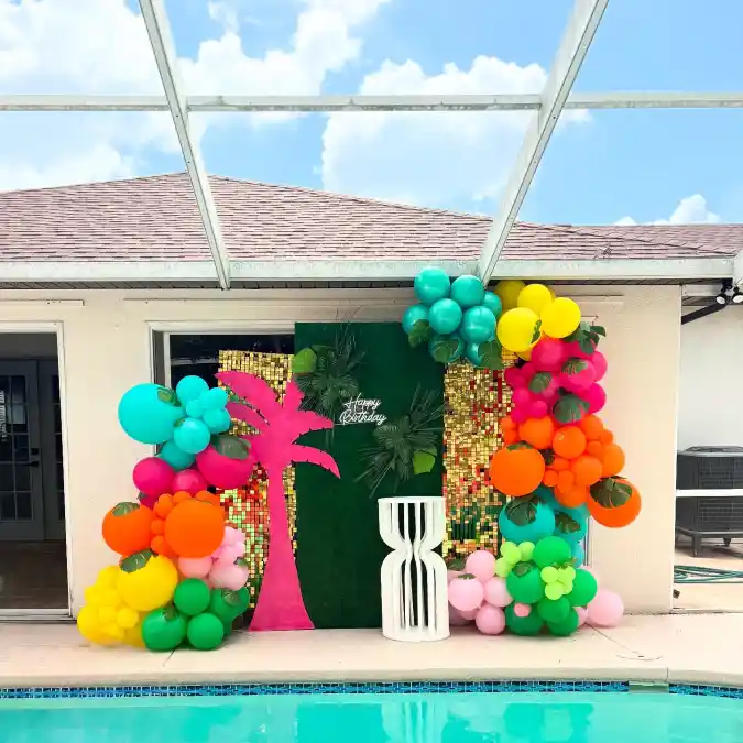 Vibrant Island Oasis Photo Booth