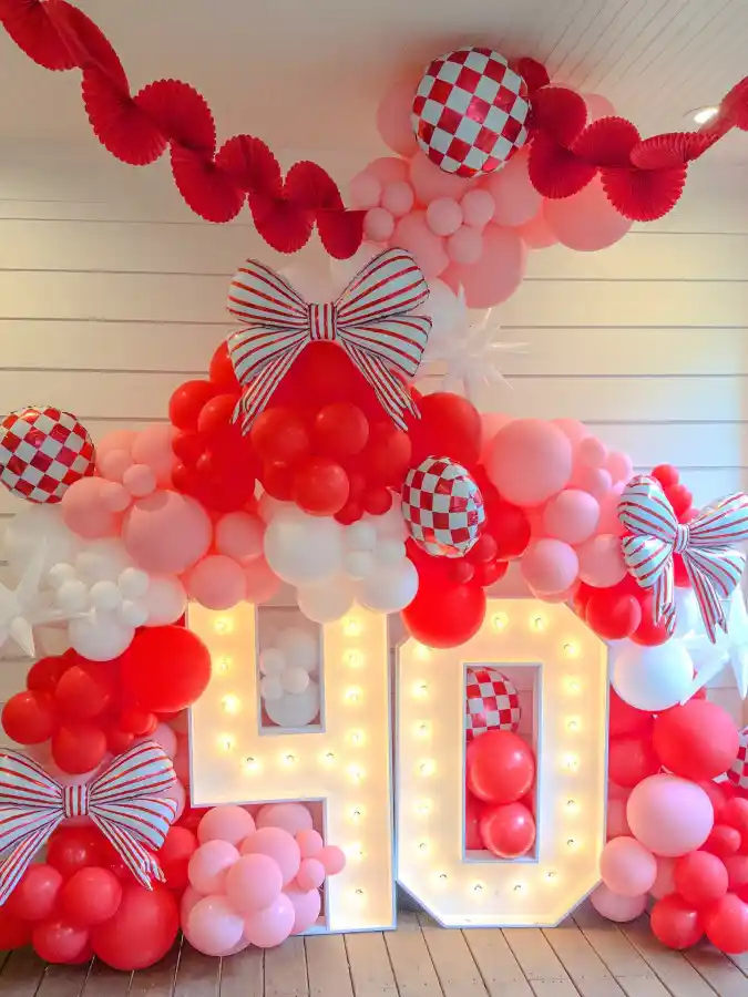 Vintage Carnival & Candy Stripe 40th Celebration