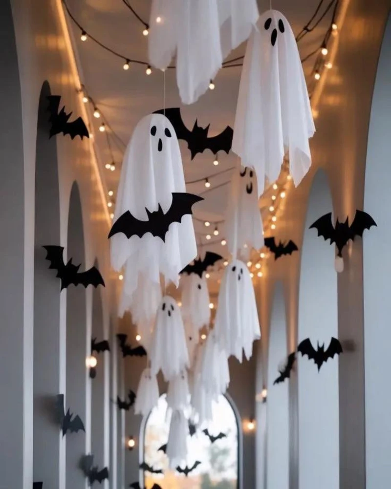 Whimsical Ghostly Glamour Hallway