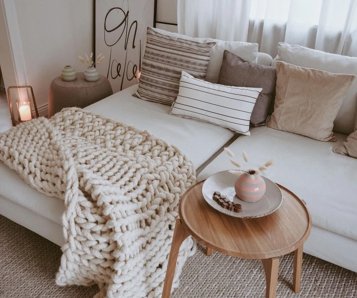 Chunky Knit Sofa Corner
