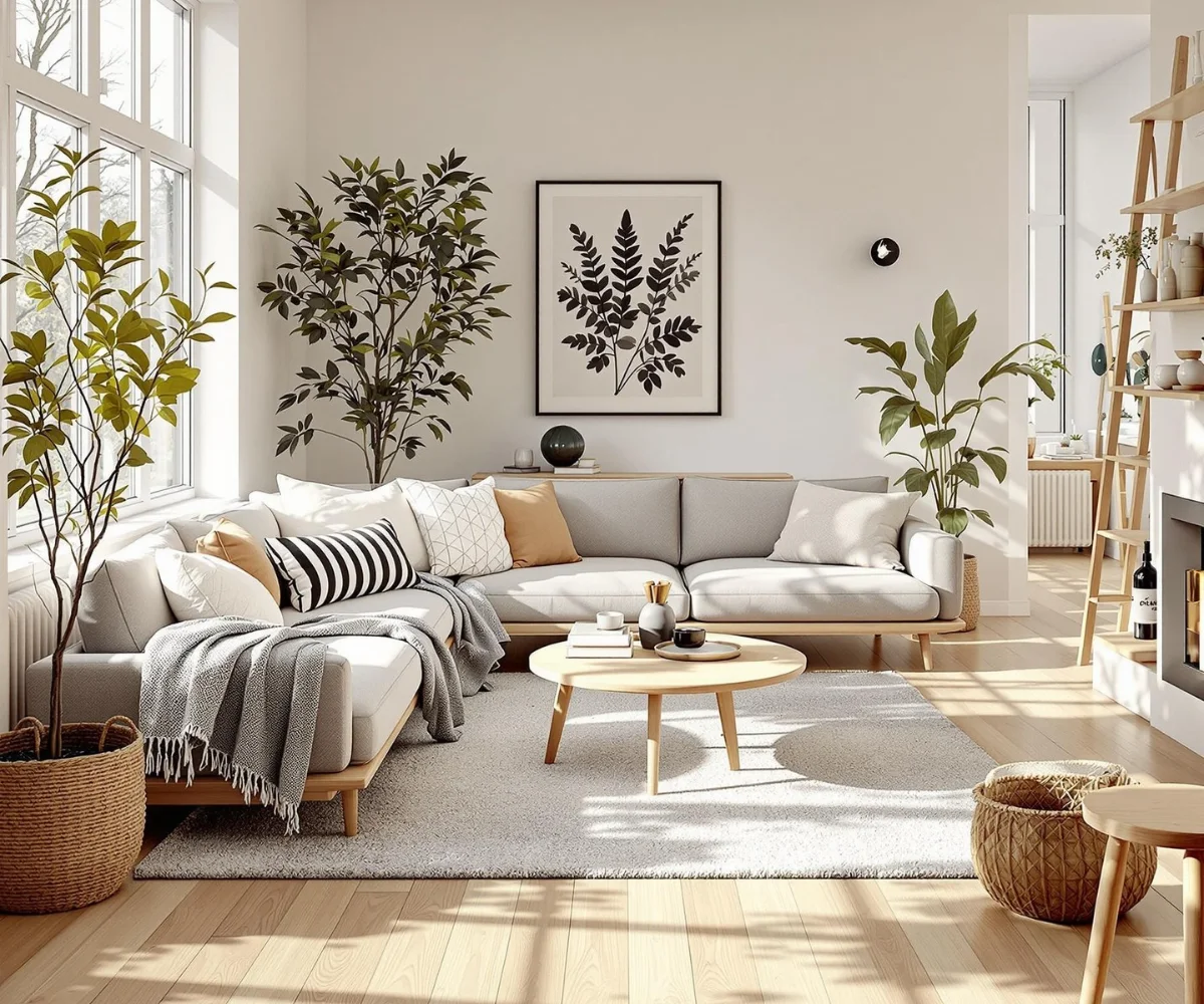  Sunlit Botanical Living Space