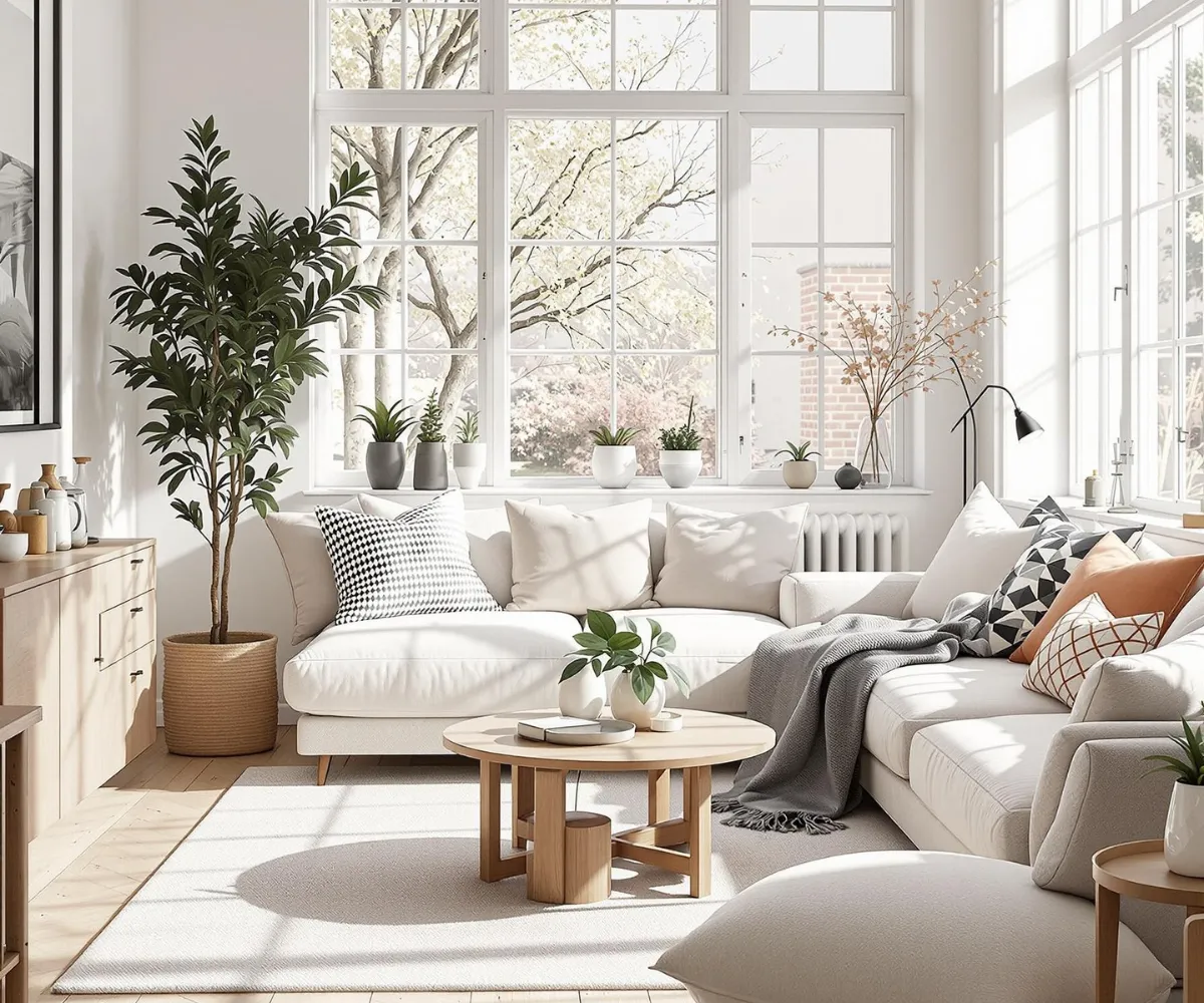 Geometric Accent Living Room