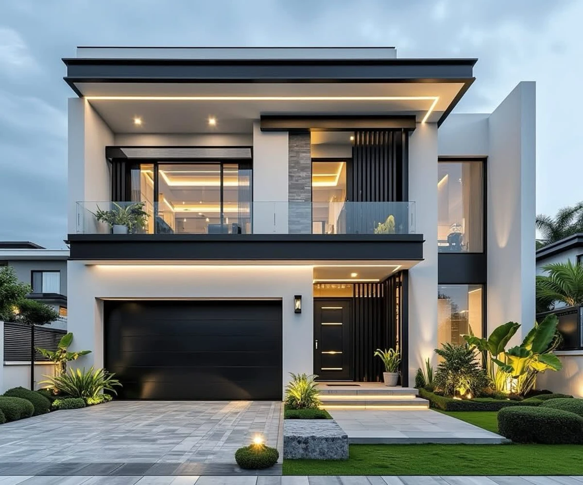 Crisp White with Integrated Lighting