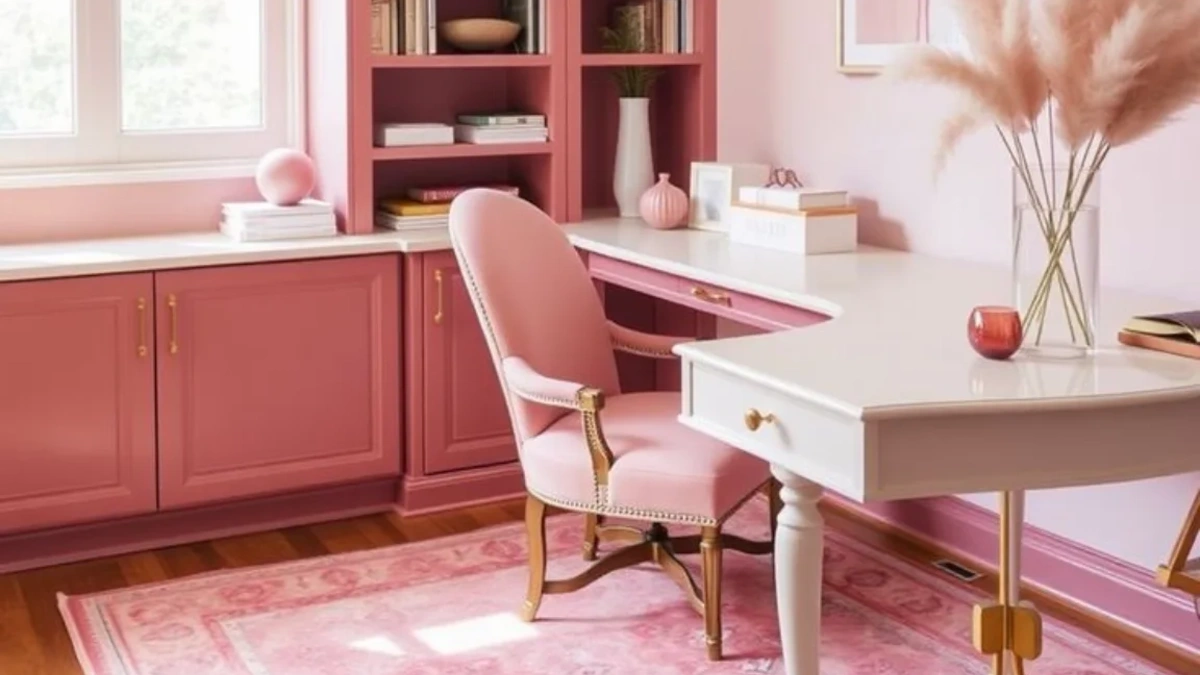 Corner Desk and Traditional Details