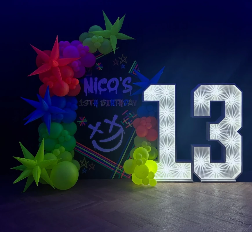 Light Up Marquee Numbers