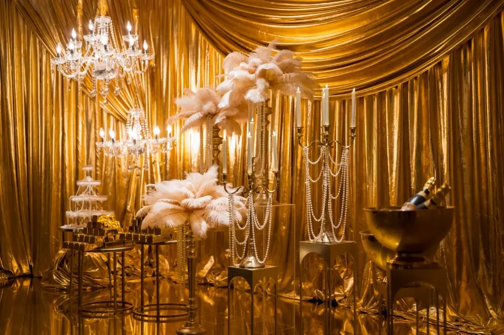 Golden Champagne and Pearl Corner