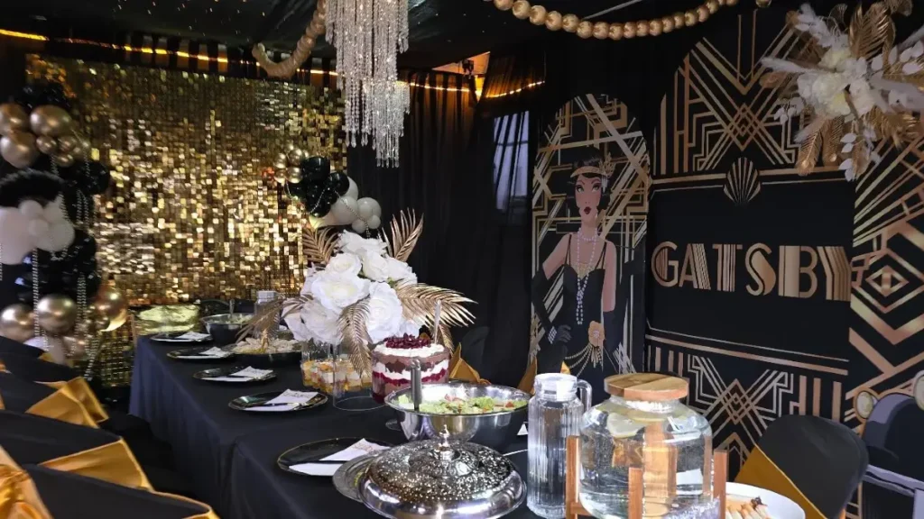 Flapper Girl Buffet Backdrop