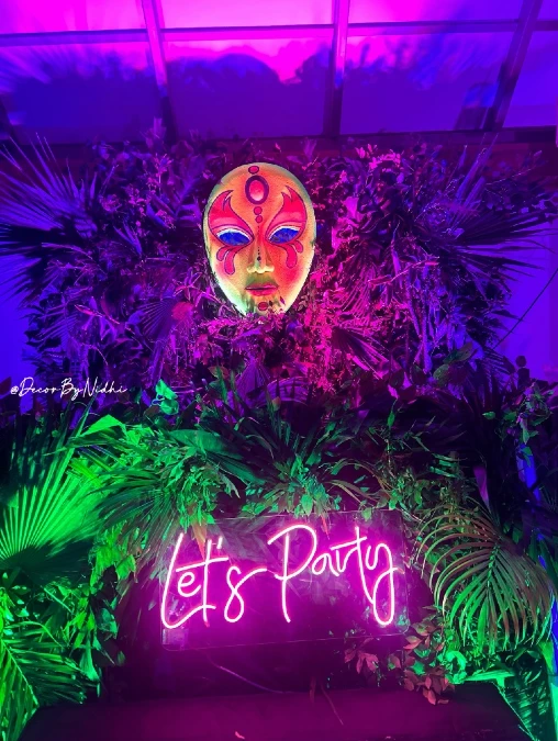 Neon Jungle Wall