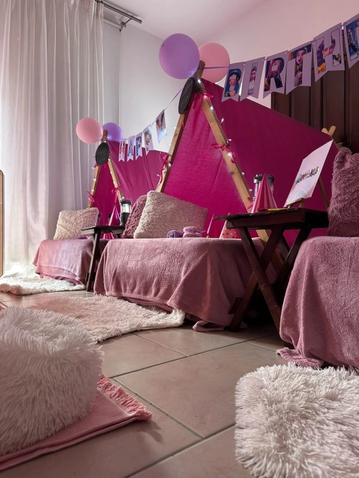 Vibrant Magenta Tents