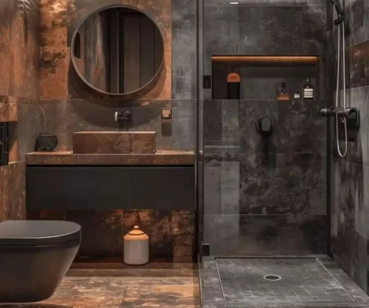 Rustic Copper and Dark Slate