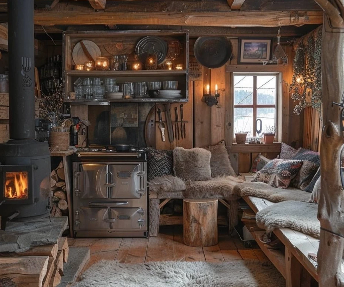 Rustic Timber Kitchen
